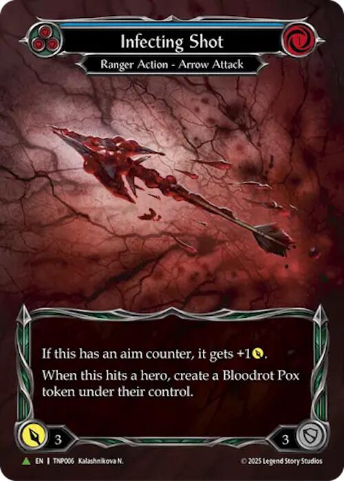 Infecting Shot (Blue) (Marvel) [TNP006] (Promo)  Rainbow Foil | Total Play
