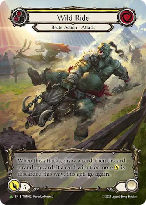 Wild Ride (Yellow) (Marvel) [TNP002] (Promo)  Rainbow Foil | Total Play