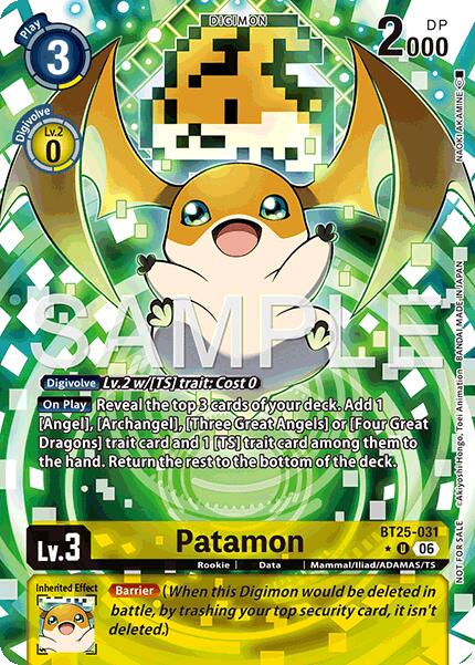 Patamon [BT25-031] (Full Art) [Dual Revolution] | Total Play