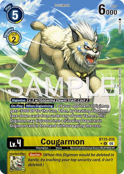 Cougarmon [BT25-035] (Full Art) [Dual Revolution] | Total Play