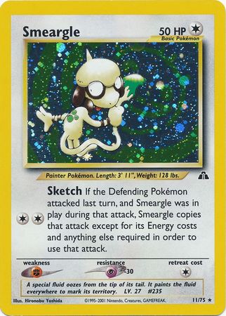 Smeargle (11/75) [Neo Discovery Unlimited] | Total Play