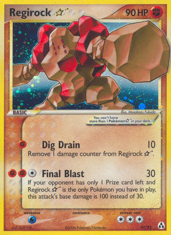 Regirock Star (91/92) [EX: Legend Maker] | Total Play