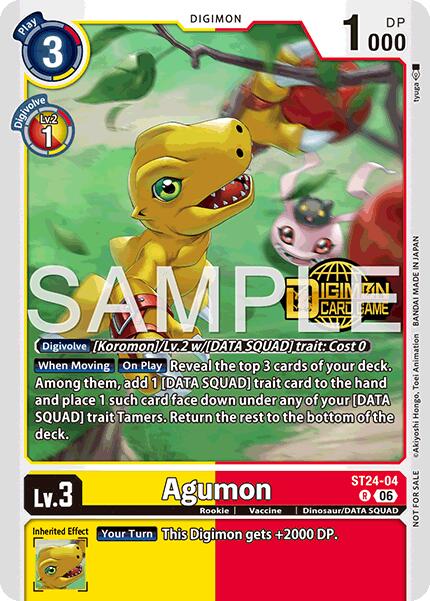 Agumon [ST24-04] (Welcome Tamers Pack Vol.2) [Starter Deck: Data Squad] | Total Play
