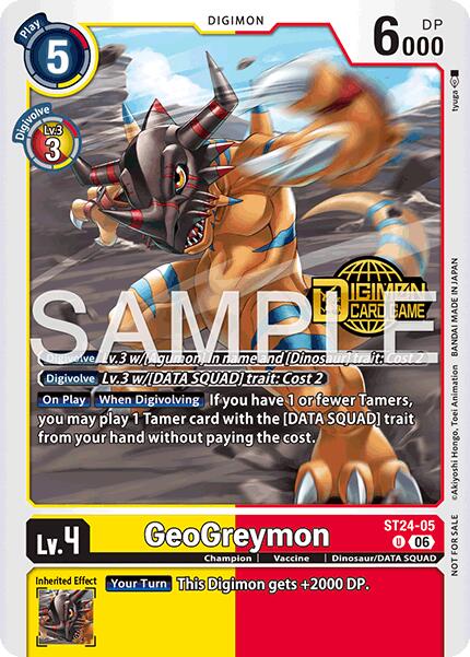 GeoGreymon [ST24-05] (Welcome Tamers Pack Vol.2) [Starter Deck: Data Squad] | Total Play