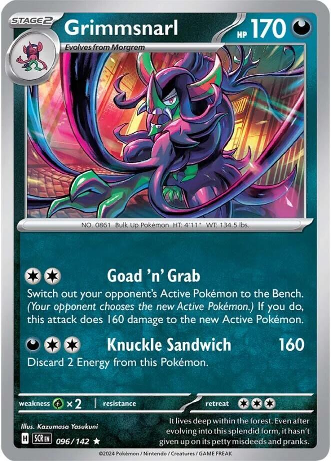 Grimmsnarl (096/142) (Non-Holo) (Deck Exclusive) [Scarlet & Violet: Stellar Crown] | Total Play