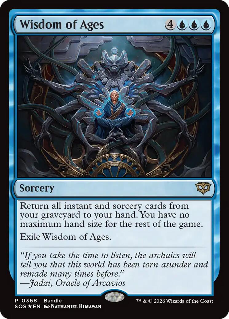 Wisdom of Ages (Bundle) [Secrets of Strixhaven Promos] | Total Play