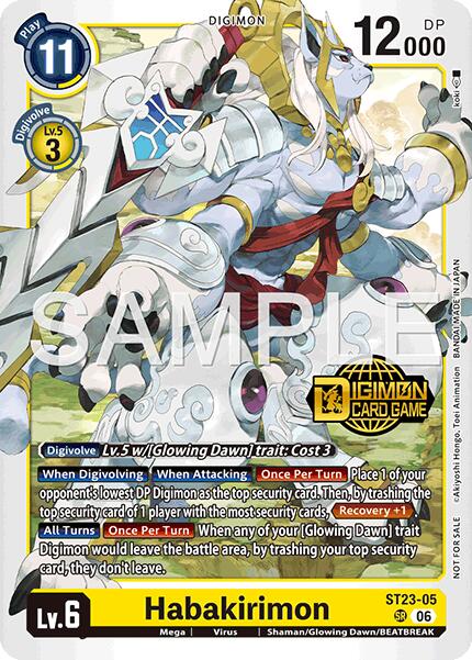 Habakirimon [ST23-05] (Welcome Tamers Pack Vol.2) [Starter Deck: Beatbreak Release Event Cards] | Total Play