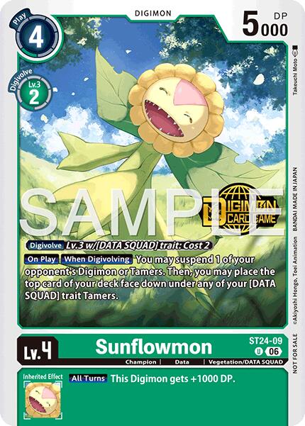 Sunflowmon [ST24-09] (Welcome Tamers Pack Vol.2) [Starter Deck: Data Squad] | Total Play