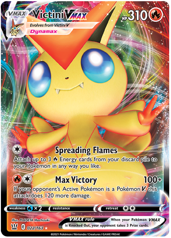 Victini VMAX (022/163) [Sword & Shield: Battle Styles] | Total Play