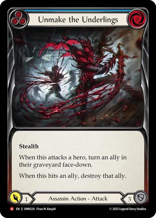 Unmake the Underlings [OMN228] (Omens of the Third Age)  Rainbow Foil | Total Play