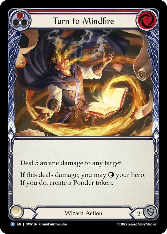 Turn to Mindfire [OMN136] (Omens of the Third Age)  Rainbow Foil | Total Play