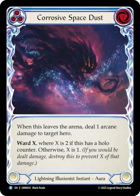 Corrosive Space Dust (Blue) [OMN014] (Omens of the Third Age) | Total Play