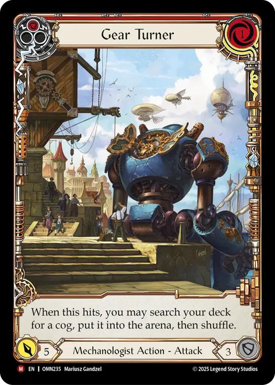 Gear Turner (Extended Art) [OMN235] (Omens of the Third Age)  Cold Foil | Total Play