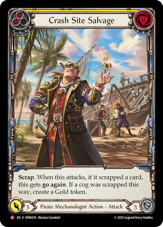 Crash Site Salvage (Extended Art) [OMN239] (Omens of the Third Age)  Cold Foil | Total Play