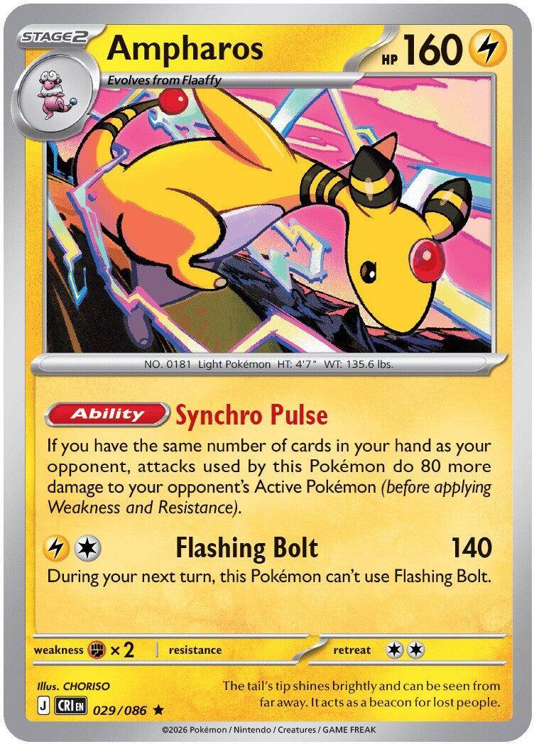 Ampharos (029/086) [Mega Evolution: Chaos Rising] | Total Play