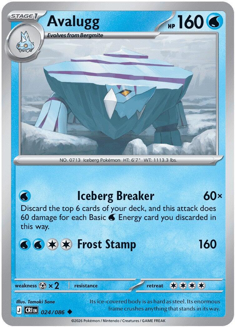 Avalugg (024/086) [Mega Evolution: Chaos Rising] | Total Play