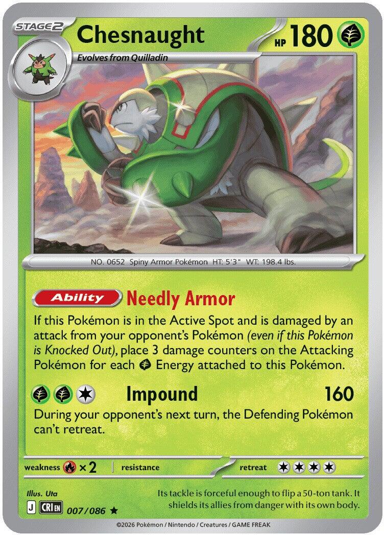 Chesnaught (007/086) [Mega Evolution: Chaos Rising] | Total Play