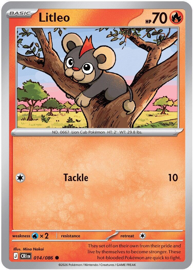 Litleo (014/086) [Mega Evolution: Chaos Rising] | Total Play