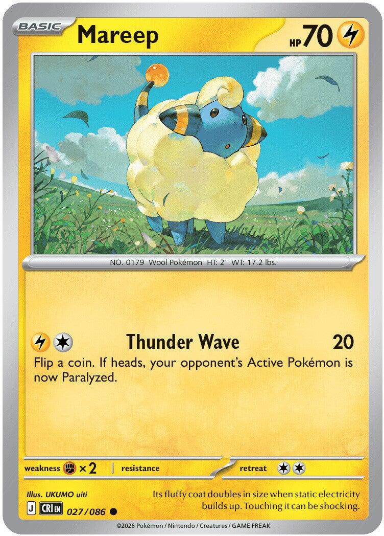 Mareep (027/086) [Mega Evolution: Chaos Rising] | Total Play