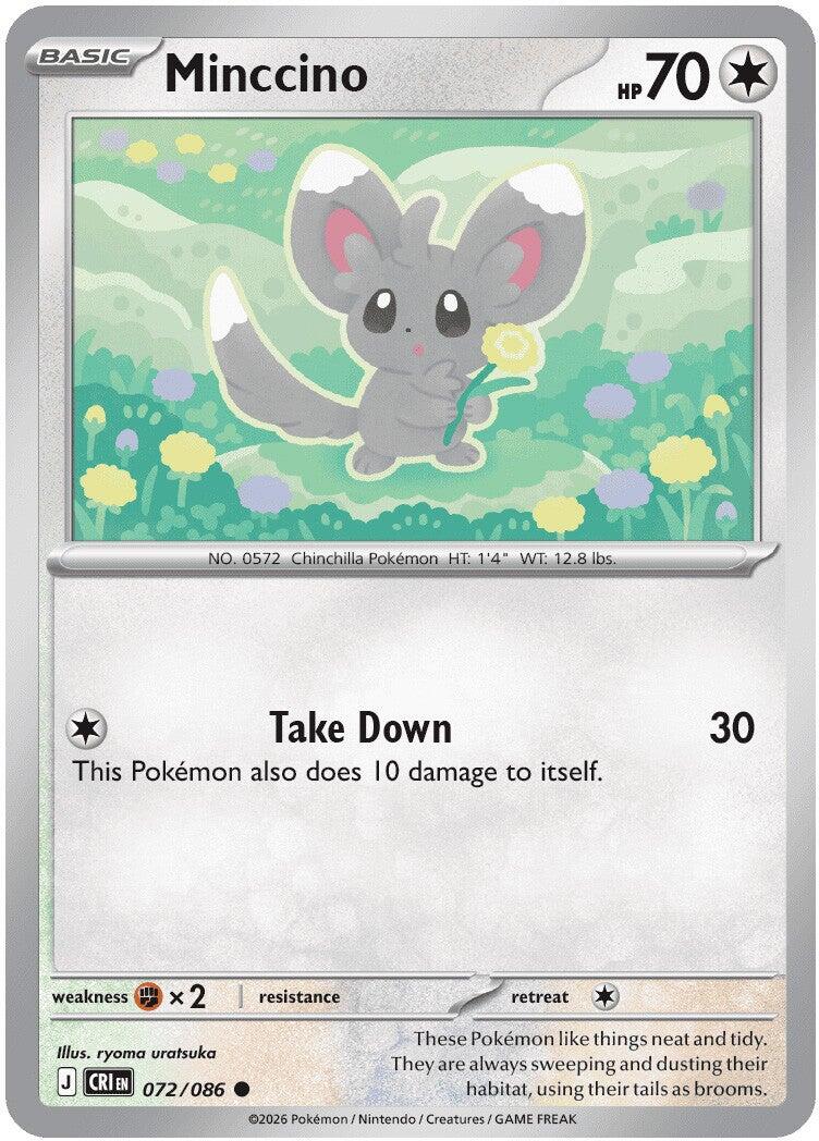 Minccino (072/086) [Mega Evolution: Chaos Rising] | Total Play