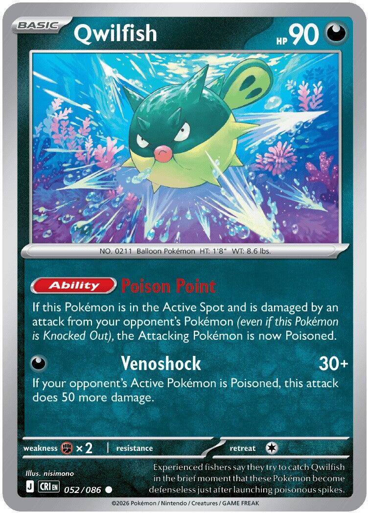 Qwilfish (052/086) [Mega Evolution: Chaos Rising] | Total Play