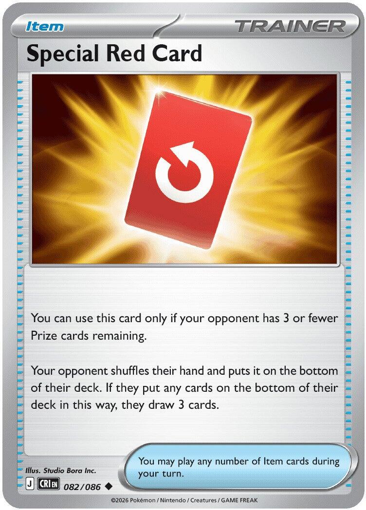 Special Red Card (082/086) [Mega Evolution: Chaos Rising] | Total Play