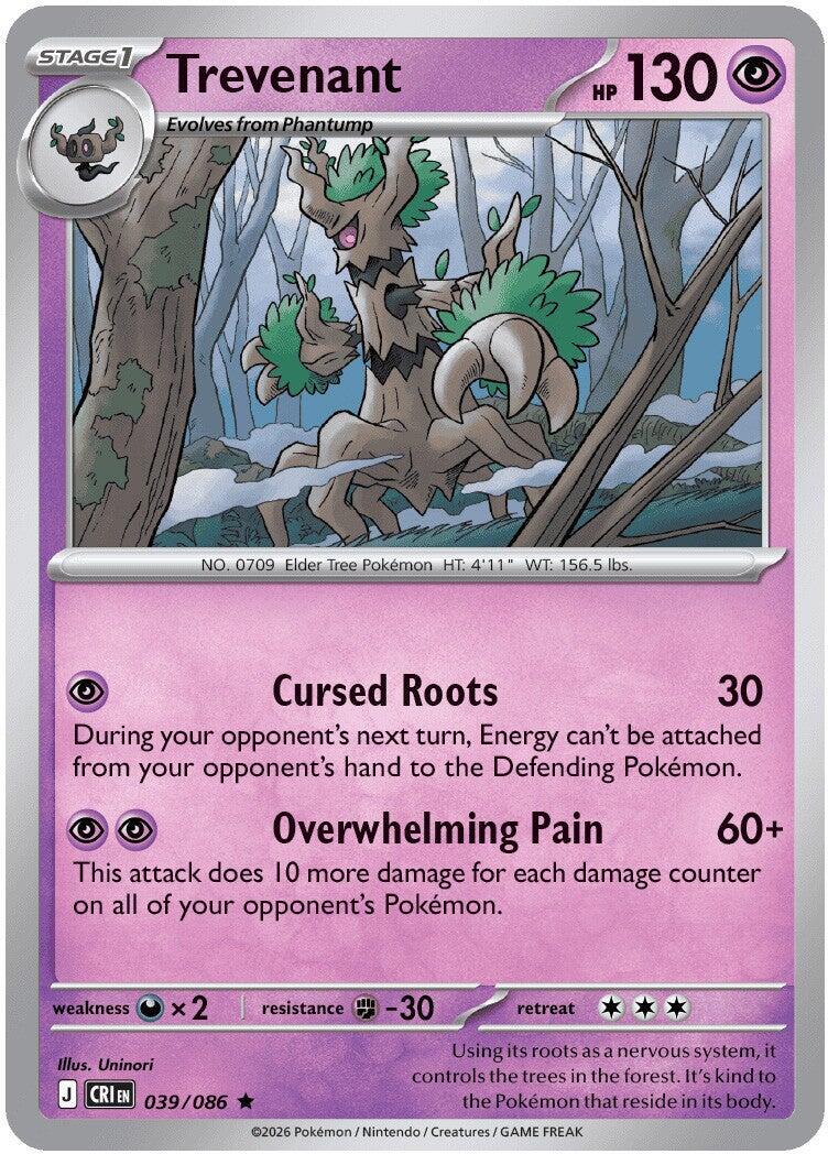 Trevenant (039/086) [Mega Evolution: Chaos Rising] | Total Play