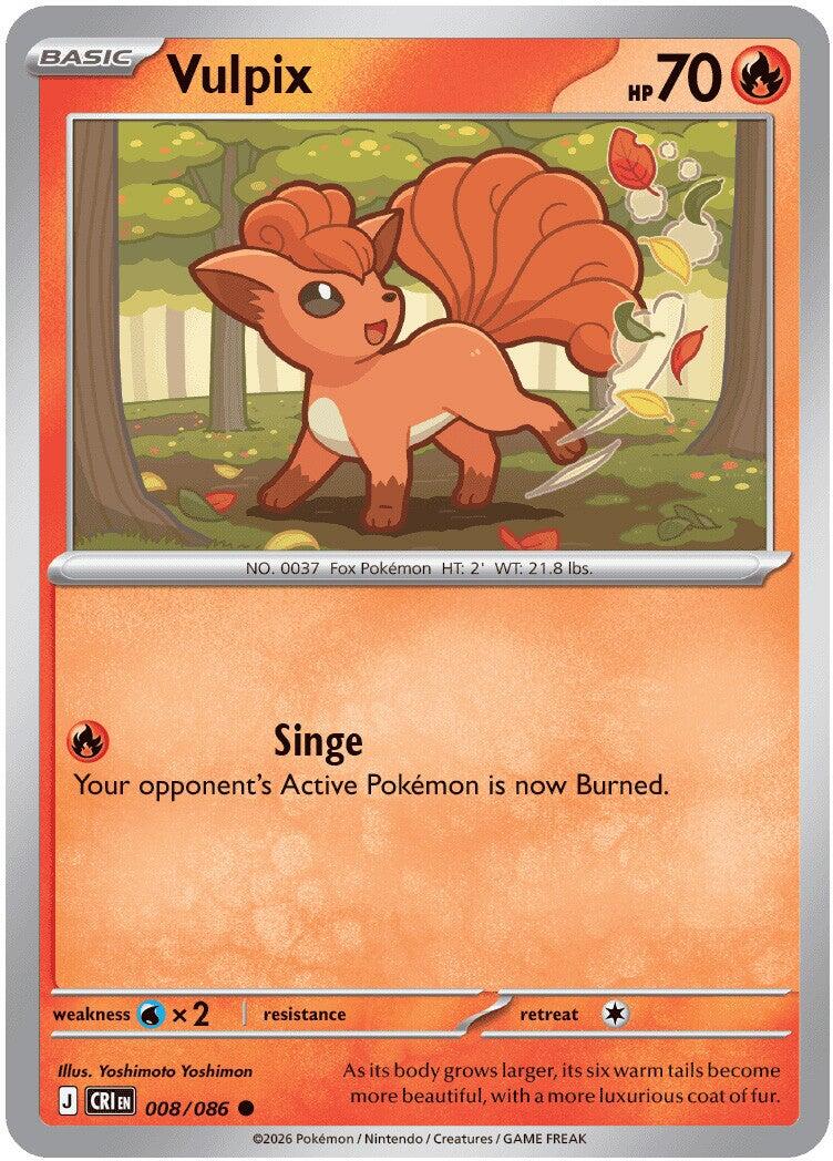 Vulpix (008/086) [Mega Evolution: Chaos Rising] | Total Play