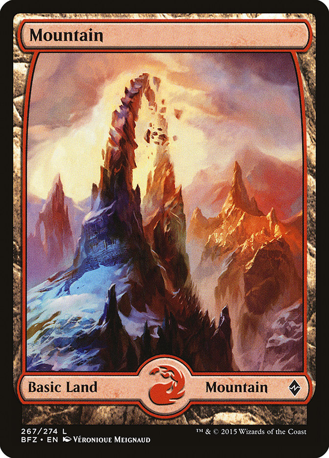 Mountain (267) (Full Art) [Battle for Zendikar] | Total Play