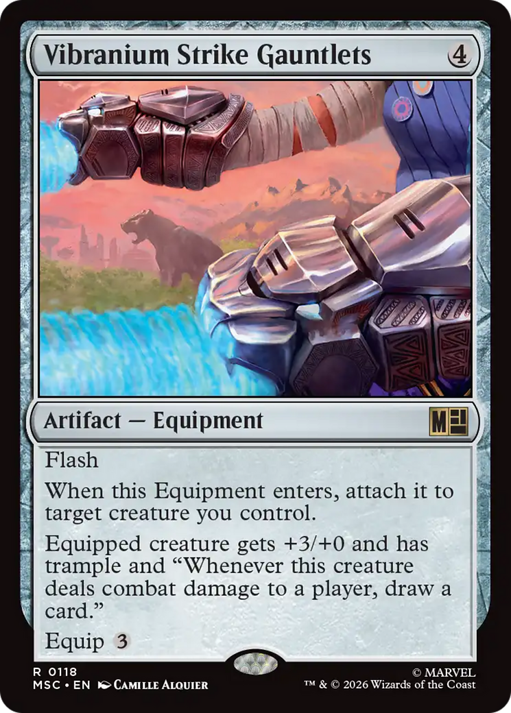 Vibranium Strike Gauntlets (Surge Foil) [Marvel Super Heroes Commander] | Total Play