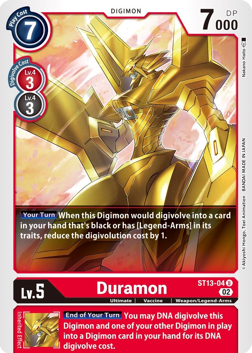 Duramon [ST13-04] [Starter Deck: Ragnaloardmon] | Total Play