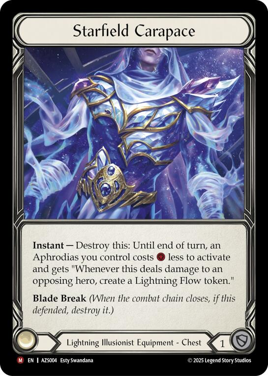 Starfield Carapace [AZS004] (Armory Deck: Zyggy)  Rainbow Foil | Total Play