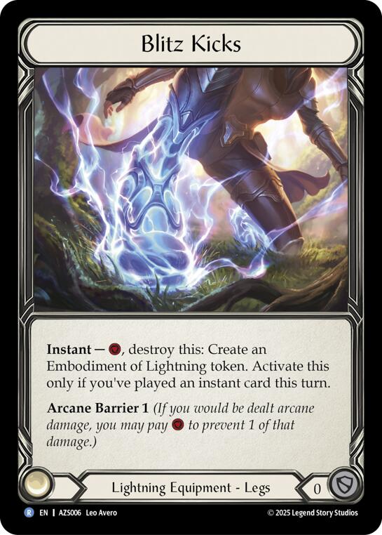 Blitz Kicks [AZS006] (Armory Deck: Zyggy)  Rainbow Foil | Total Play
