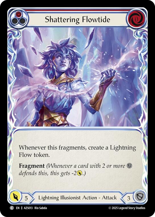 Shattering Flowtide (Red) [AZS013] (Armory Deck: Zyggy) | Total Play