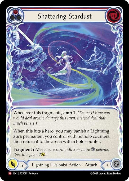 Shattering Stardust (Red) [AZS014] (Armory Deck: Zyggy) | Total Play