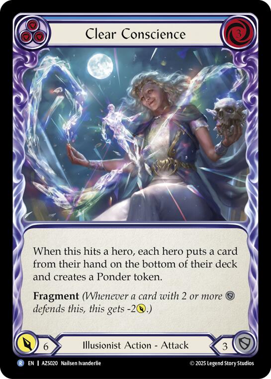Clear Conscience (Blue) [AZS020] (Armory Deck: Zyggy) | Total Play