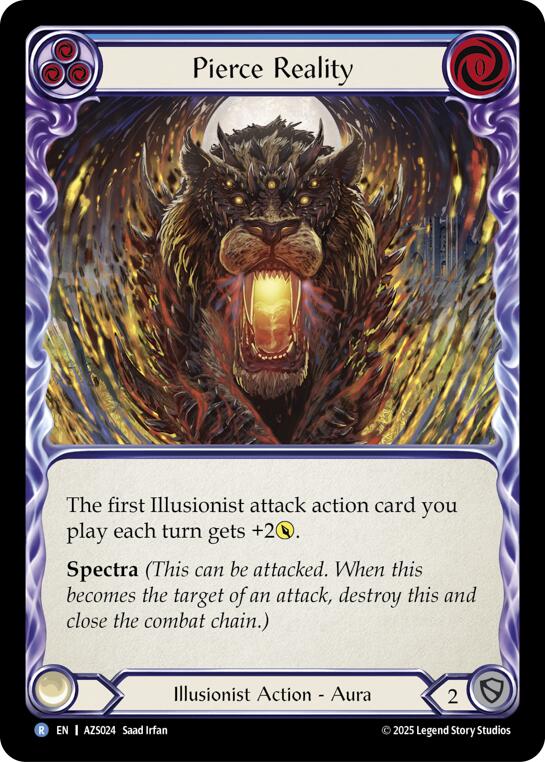Pierce Reality (Blue) [AZS024] (Armory Deck: Zyggy) | Total Play