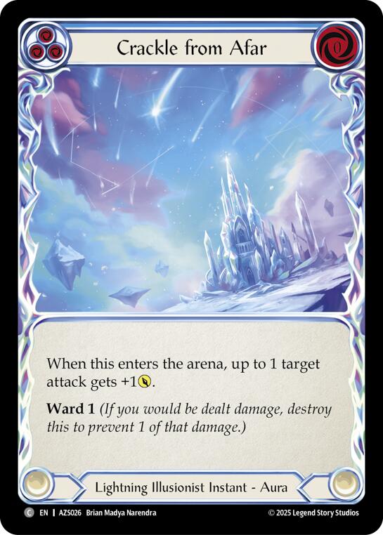 Crackle From Afar (Blue) [AZS026] (Armory Deck: Zyggy) | Total Play