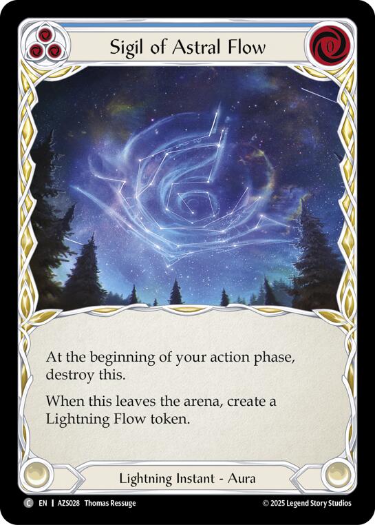 Sigil Of Astral Flow (Blue) [AZS028] (Armory Deck: Zyggy) | Total Play