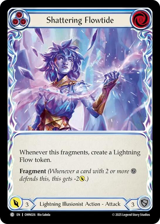 Shattering Flowtide (Blue) [OMN026] (Omens of the Third Age) | Total Play