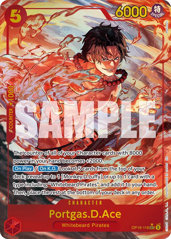 Portgas.D.Ace (118) (Alternate Art) [The Time of Battle] | Total Play