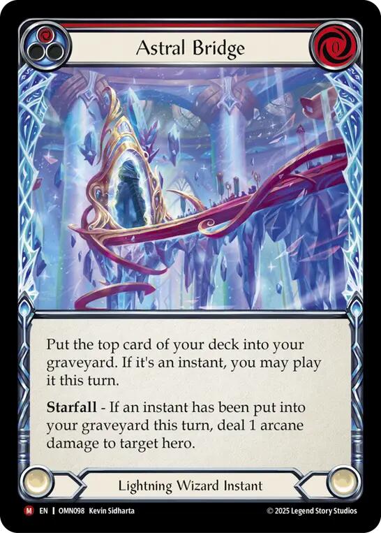 Astral Bridge (Red) [OMN098] (Omens of the Third Age)  Cold Foil | Total Play
