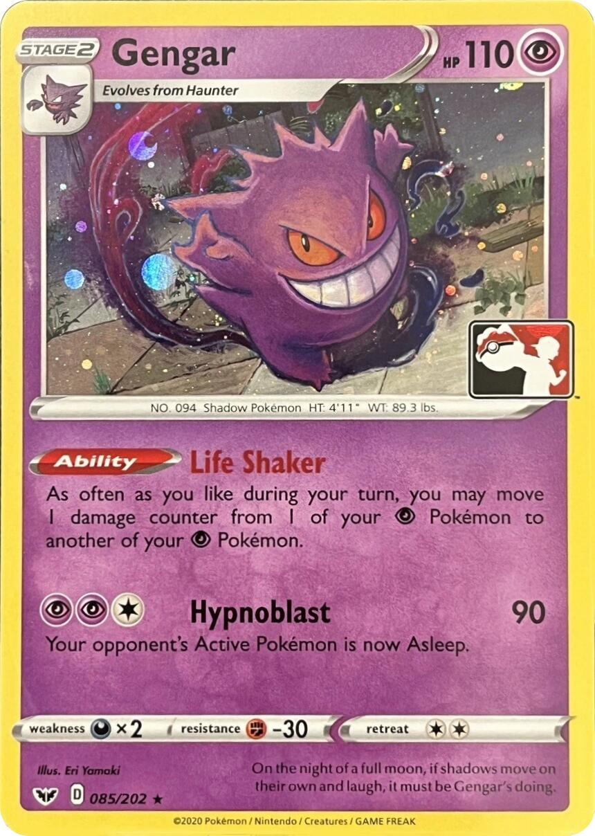 Gengar (085/202) (Library Exclusive) [Sword & Shield: Base Set] | Total Play