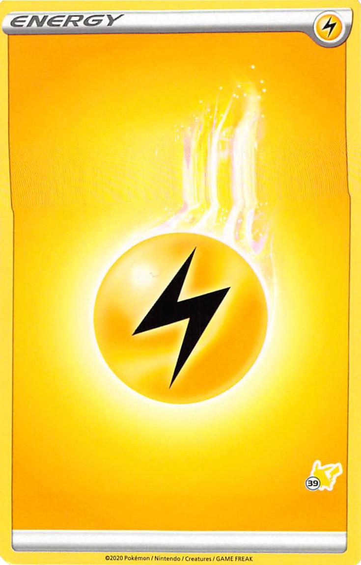 Lightning Energy (Pikachu Stamp #39) [Battle Academy 2022] | Total Play