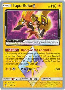 Tapu Koko Prism Star (51/181) (Pikarom Judge - Haruki Miyamoto) [World Championships 2019] | Total Play