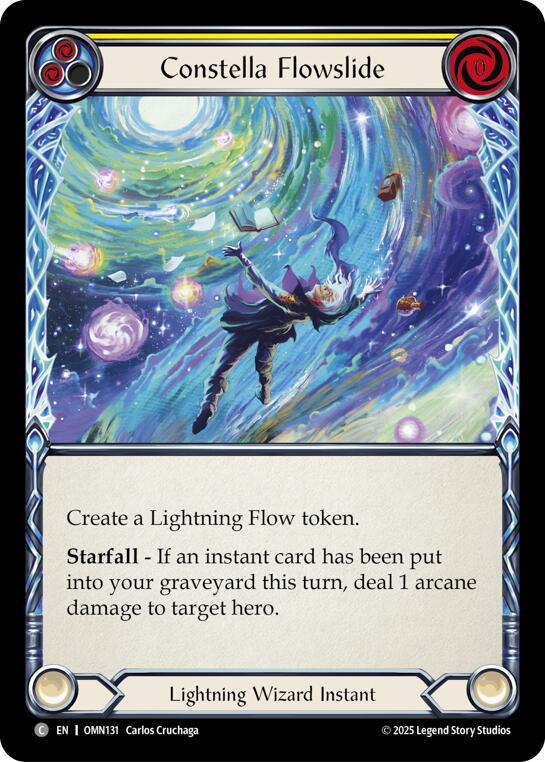 Constella Flowslide (Yellow) [OMN131] (Omens of the Third Age)  Rainbow Foil | Total Play