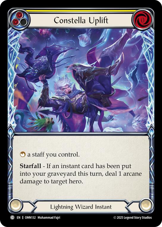 Constella Uplift (Yellow) [OMN132] (Omens of the Third Age)  Rainbow Foil | Total Play