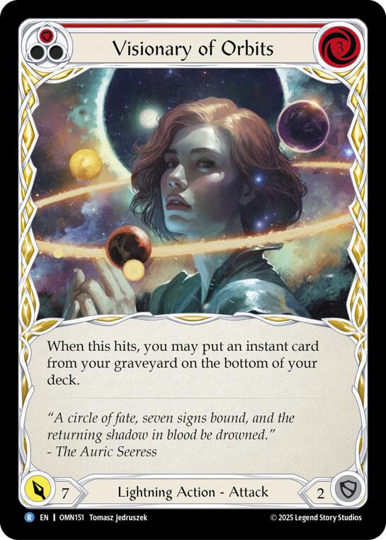 Visionary Of Orbits (Red) [OMN151] (Omens of the Third Age) | Total Play