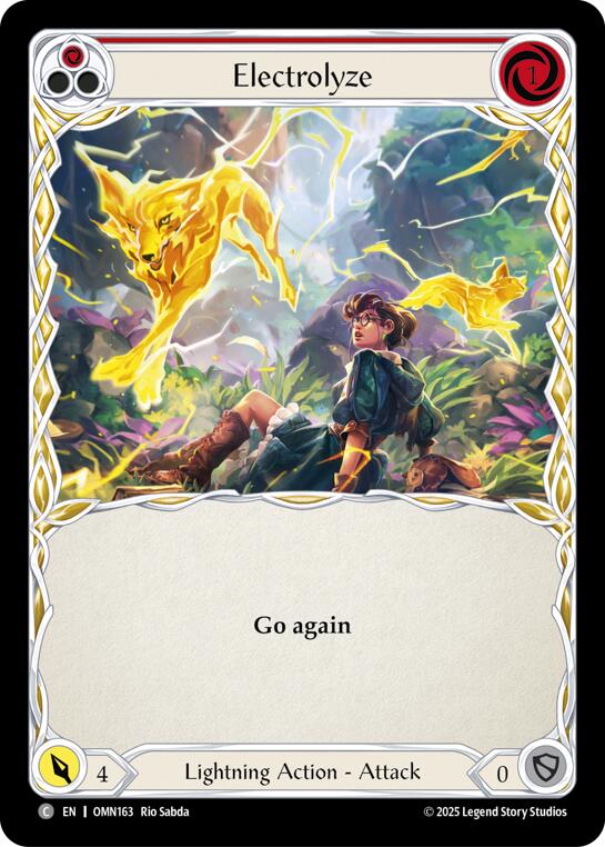 Electrolyze (Red) [OMN163] (Omens of the Third Age)  Rainbow Foil | Total Play