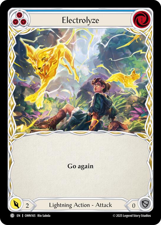 Electrolyze (Blue) [OMN165] (Omens of the Third Age)  Rainbow Foil | Total Play